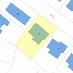 52 June Ln, Newton, MA 02459 plot plan