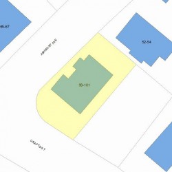99 Crafts St, Newton, MA 02458 plot plan