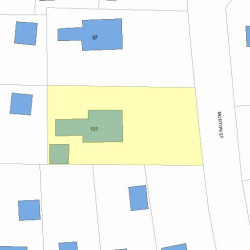 105 Morton St, Newton, MA 02459 plot plan