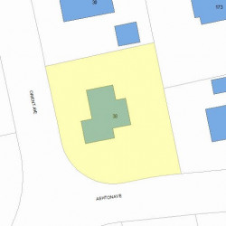 38 Orient Ave, Newton, MA 02459 plot plan