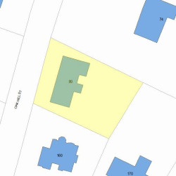 80 Oak Hill St, Newton, MA 02459 plot plan