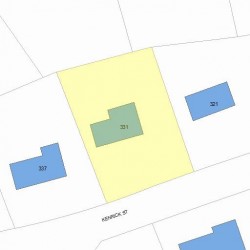 331 Kenrick St, Newton, MA 02458 plot plan