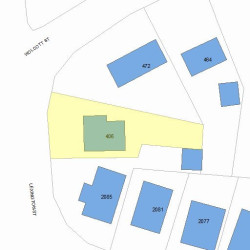 406 Lexington St, Newton, MA 02466 plot plan