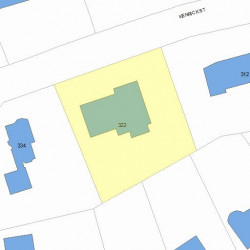 322 Kenrick St, Newton, MA 02458 plot plan