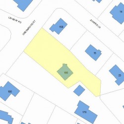 166 Greenwood St, Newton, MA 02459 plot plan