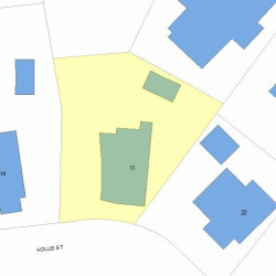 18 Hollis St, Newton, MA 02458 plot plan