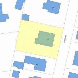 135 Jewett St, Newton, MA 02458 plot plan