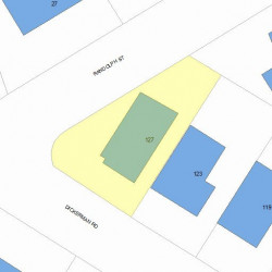 127 Dickerman Rd, Newton, MA 02461 plot plan