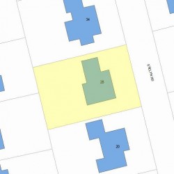 28 Evelyn Rd, Newton, MA 02468 plot plan