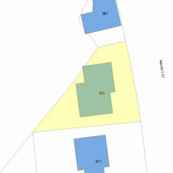 965 Walnut St, Newton, MA 02460 plot plan