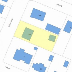 304 Lexington St, Newton, MA 02466 plot plan