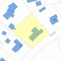 96 Farlow Rd, Newton, MA 02458 plot plan