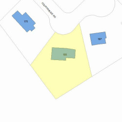 185 Countryside Rd, Newton, MA 02459 plot plan