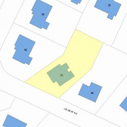 88 Levbert Rd, Newton, MA 02459 plot plan
