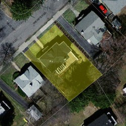 22 Brewster Rd, Newton, MA 02461 aerial view