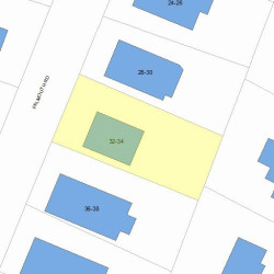 32 Falmouth Rd, Newton, MA 02465 plot plan