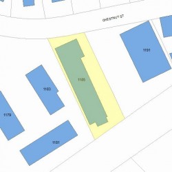 1185 Chestnut St, Newton, MA 02465 plot plan