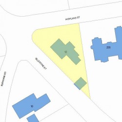 12 Valentine St, Newton, MA 02465 plot plan