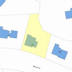 465 Beacon St, Newton, MA 02459 plot plan