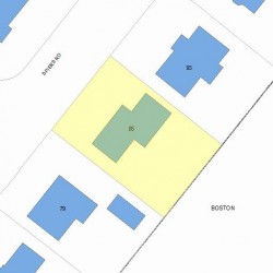 85 Spiers Rd, Newton, MA 02459 plot plan
