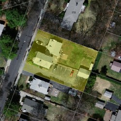 182 Beethoven Ave, Newton, MA 02468 aerial view