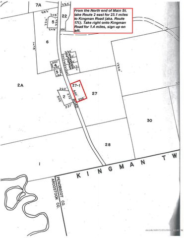 292 Kingman Rd, Macwahoc Plt, ME 04451 exterior