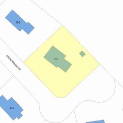 170 Countryside Rd, Newton, MA 02459 plot plan