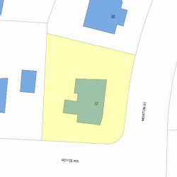 57 Morton St, Newton, MA 02459 plot plan