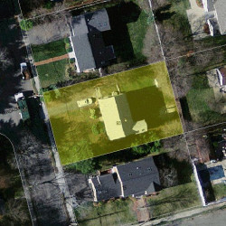 93 Hanson Rd, Newton, MA 02459 aerial view