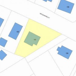 146 Woodward St, Newton, MA 02461 plot plan