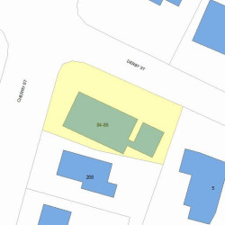 86 Derby St, Newton, MA 02465 plot plan