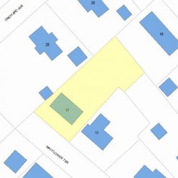 17 Mayflower Ter, Newton, MA 02461 plot plan