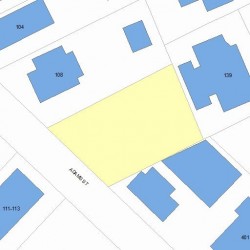 116 Adams St, Newton, MA 02460 plot plan