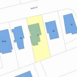 28 Court St, Newton, MA 02458 plot plan