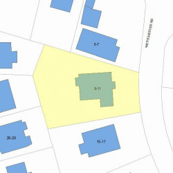 11 Westchester Rd, Newton, MA 02458 plot plan