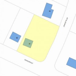 86 Concord St, Newton, MA 02462 plot plan