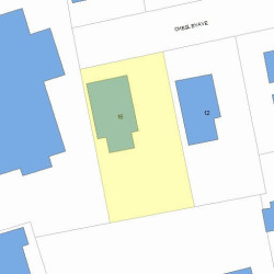 16 Chesley Ave, Newton, MA 02460 plot plan