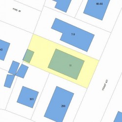 11 Perry Rd, Newton, MA 02466 plot plan
