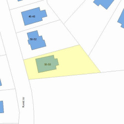 56 Blake St, Newton, MA 02460 plot plan