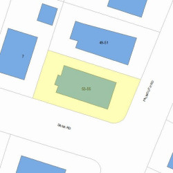 55 Falmouth Rd, Newton, MA 02465 plot plan