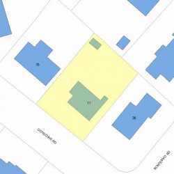 11 Considine Rd, Newton, MA 02459 plot plan