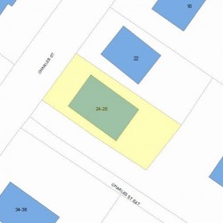 26 Charles St, Newton, MA 02461 plot plan