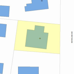 59 Morseland Ave, Newton, MA 02459 plot plan