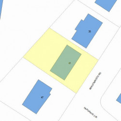 41 Beaconwood Rd, Newton, MA 02461 plot plan