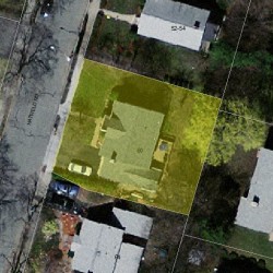 60 Hatfield Rd, Newton, MA 02465 aerial view