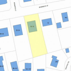 16 Frederick St, Newton, MA 02460 plot plan