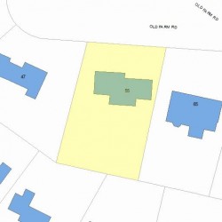 55 Old Farm Rd, Newton, MA 02459 plot plan