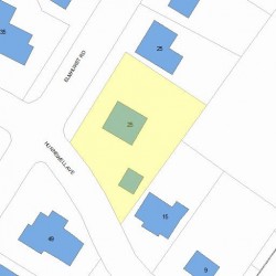 25 Hunnewell Ave, Newton, MA 02458 plot plan