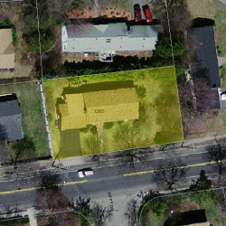 1265 Beacon St, Newton, MA 02468 aerial view