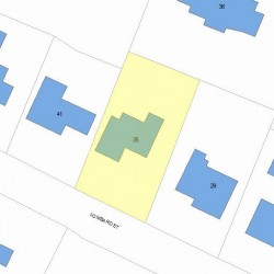 35 Lombard St, Newton, MA 02458 plot plan